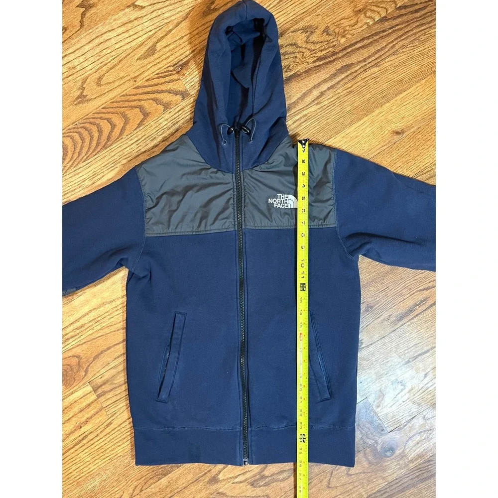 The North Face Mens Hybrid‎ Full Zip Hoodie Navy Blue Olive Green Quilted Jacket